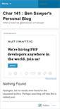 Mobile Screenshot of bensawyer.wordpress.com