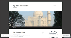Desktop Screenshot of myindiaencounters.wordpress.com