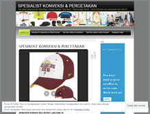 Tablet Screenshot of konveksidanpercetakan.wordpress.com