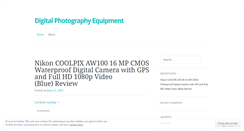 Desktop Screenshot of digitalphotographyequipmenteu.wordpress.com