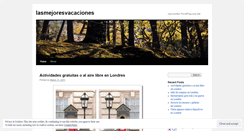 Desktop Screenshot of lasmejoresvacaciones.wordpress.com