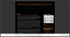 Desktop Screenshot of milenunder40innan30.wordpress.com