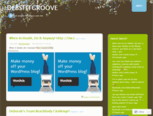 Tablet Screenshot of debsfitgroove.wordpress.com