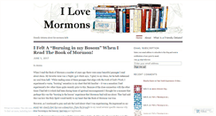 Desktop Screenshot of ilovemormons.wordpress.com
