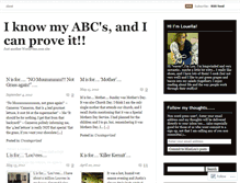 Tablet Screenshot of louellasabcs.wordpress.com