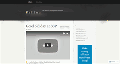 Desktop Screenshot of delifun.wordpress.com