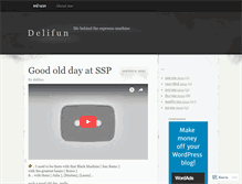 Tablet Screenshot of delifun.wordpress.com