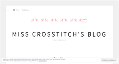 Desktop Screenshot of misscrossstitch.wordpress.com