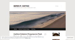 Desktop Screenshot of ginbres.wordpress.com
