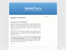 Tablet Screenshot of geraldflurry.wordpress.com