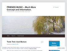 Tablet Screenshot of friendsmusic.wordpress.com
