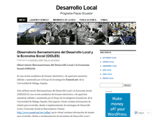 Tablet Screenshot of desarrollolocalflacso.wordpress.com