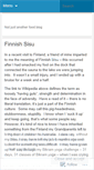 Mobile Screenshot of finnishcooking101.wordpress.com