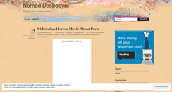 Desktop Screenshot of nomaddesposyni.wordpress.com