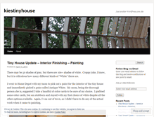 Tablet Screenshot of kiestinyhouse.wordpress.com