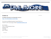 Tablet Screenshot of divemachine.wordpress.com