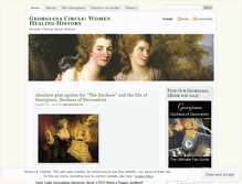 Tablet Screenshot of georgianacircle.wordpress.com