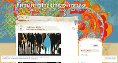 Desktop Screenshot of humantrafficingawareness.wordpress.com