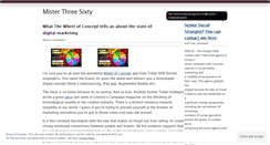 Desktop Screenshot of misterthreesixty.wordpress.com