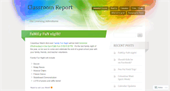 Desktop Screenshot of classroomreport.wordpress.com