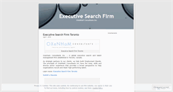 Desktop Screenshot of executivesearchfirm.wordpress.com