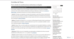 Desktop Screenshot of corridasdetoros.wordpress.com