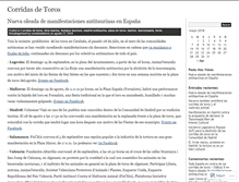 Tablet Screenshot of corridasdetoros.wordpress.com