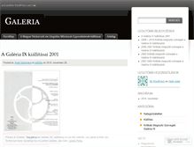 Tablet Screenshot of grafikagaleria.wordpress.com