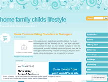 Tablet Screenshot of familyandchild.wordpress.com