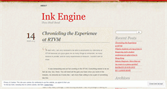 Desktop Screenshot of inkengine.wordpress.com