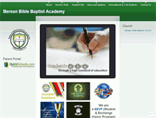 Tablet Screenshot of bereanbiblebaptistacademy.wordpress.com