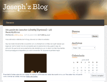 Tablet Screenshot of josephz.wordpress.com