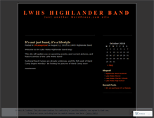 Tablet Screenshot of lwhshighlanderband.wordpress.com