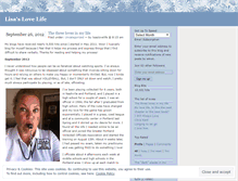Tablet Screenshot of lisaslovelife.wordpress.com