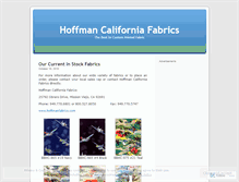 Tablet Screenshot of hoffmancaliforniafabrics.wordpress.com