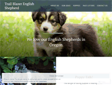 Tablet Screenshot of englishshepherd.wordpress.com