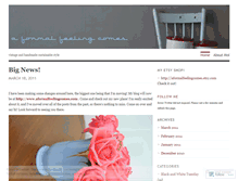 Tablet Screenshot of aformalfeelingcomes.wordpress.com
