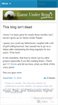 Mobile Screenshot of gameunderrepair.wordpress.com