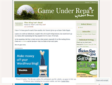 Tablet Screenshot of gameunderrepair.wordpress.com