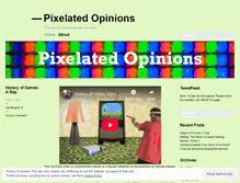 Tablet Screenshot of pixelatedopinions.wordpress.com