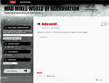 Tablet Screenshot of madmikes.wordpress.com