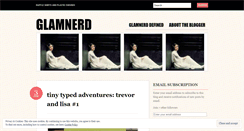 Desktop Screenshot of glamnerd.wordpress.com