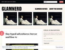 Tablet Screenshot of glamnerd.wordpress.com