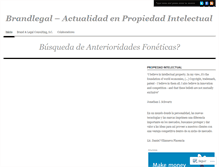 Tablet Screenshot of brandlegal.wordpress.com