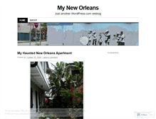 Tablet Screenshot of myneworleans.wordpress.com