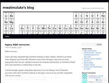 Tablet Screenshot of mwalimuluke.wordpress.com