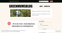 Desktop Screenshot of greenmumsblog.wordpress.com