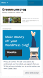 Mobile Screenshot of greenmumsblog.wordpress.com