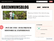 Tablet Screenshot of greenmumsblog.wordpress.com