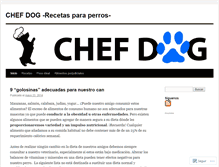 Tablet Screenshot of chefdog.wordpress.com